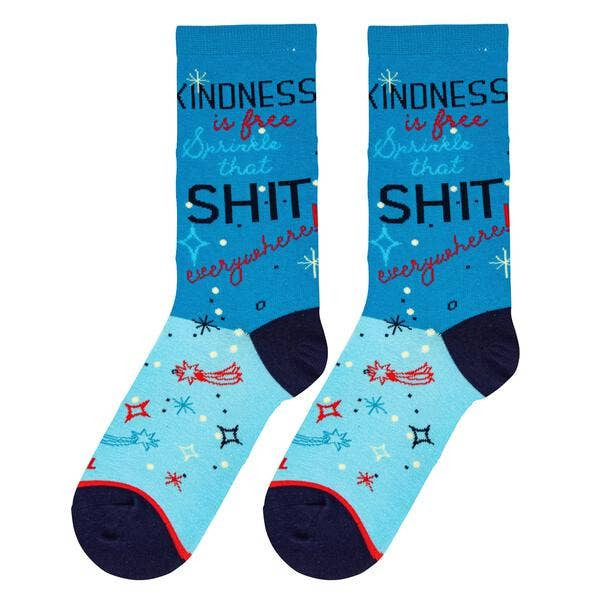 Kindness Is Free - Women's Crew Socks - Mellow Monkey