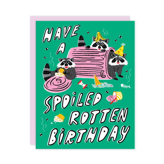 Spoiled Rotten Birthday Card - Mellow Monkey
