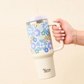 Blue Green Beyond Blooms - Take Me Everywhere 40-oz. Tumbler - Mellow Monkey