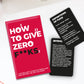 How To Give Zero F*cks Card Pack - Mellow Monkey