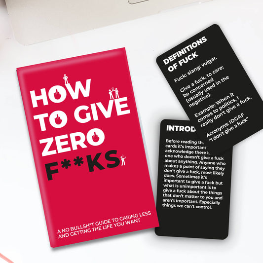 How To Give Zero F*cks Card Pack - Mellow Monkey