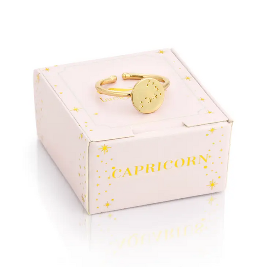 Capricorn- Gold Zodiac Ring - Mellow Monkey