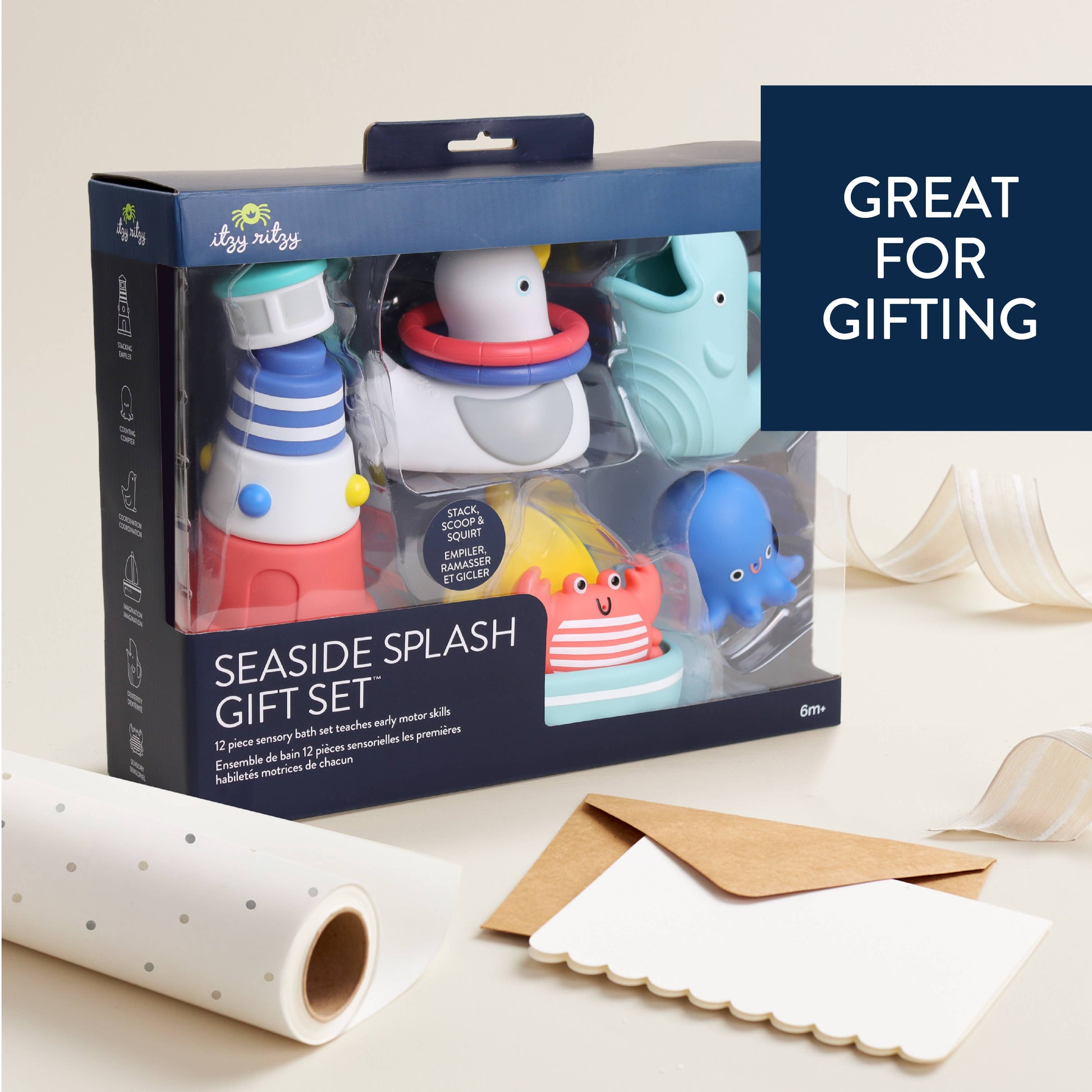 Seaside Splash Gift Set™ Bath + Water Toys - Mellow Monkey