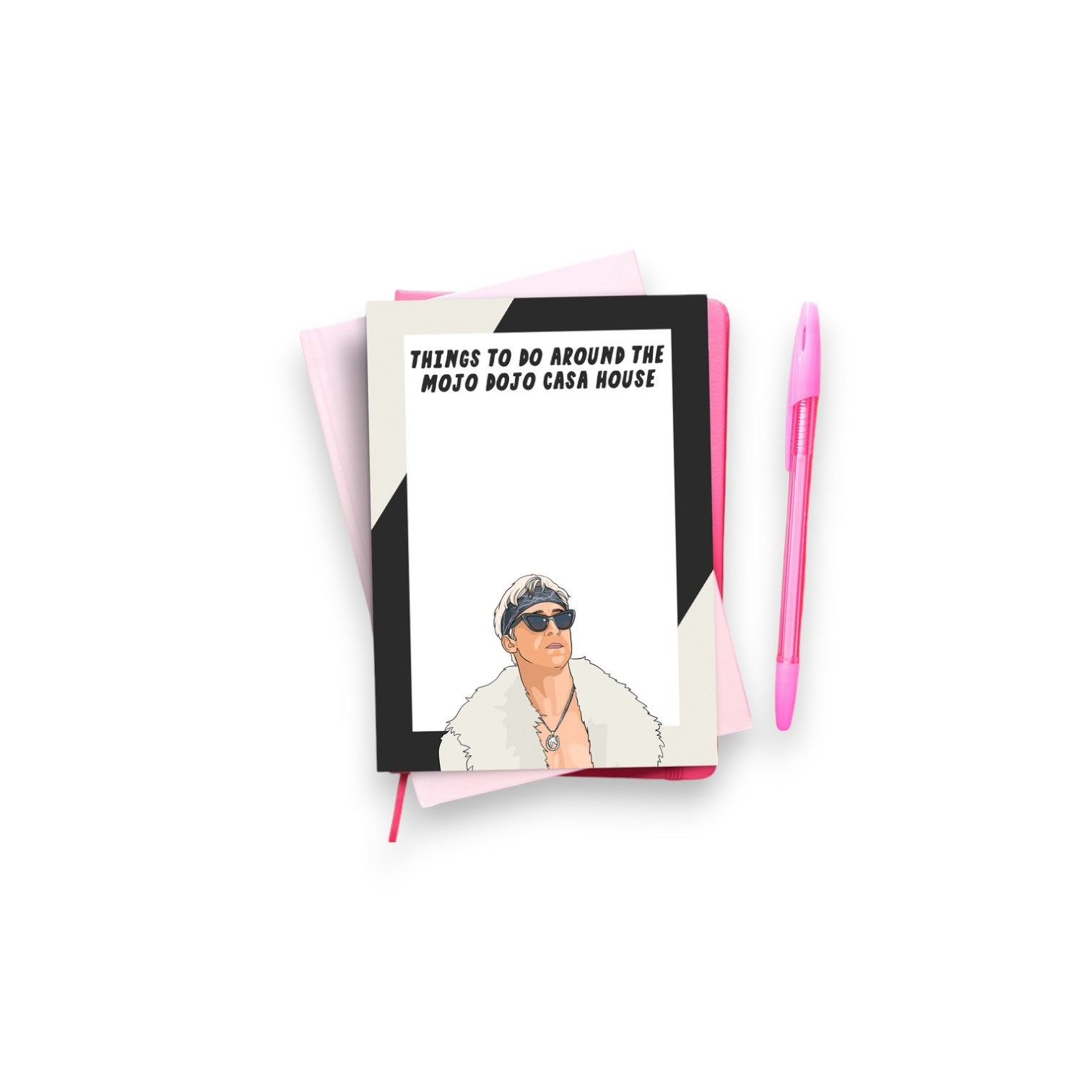 Ken Mojo Dojo Casa To Do Notepad - 50 Sheet Notepad - 5x7 - Mellow Monkey