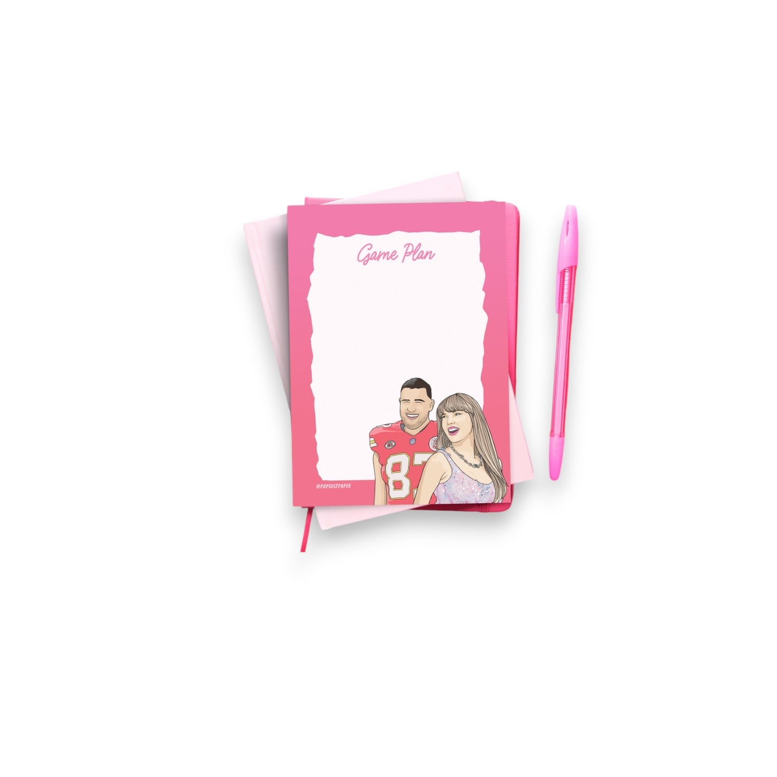 Travis Kelce Taylor Swift Game Plan - 50 Sheet Notepad - 5x7 - Mellow Monkey