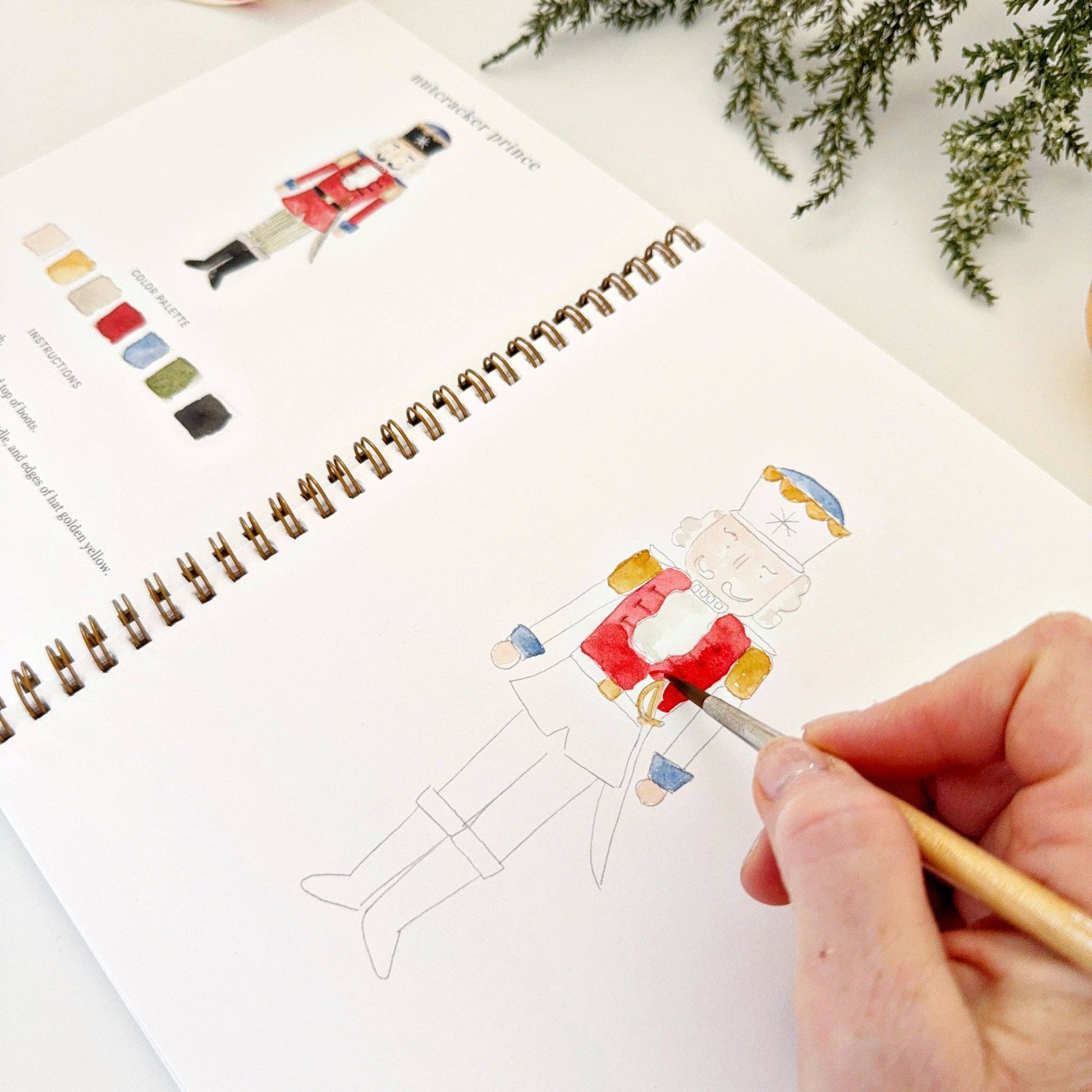 Nutcracker Watercolor Workbook - Mellow Monkey