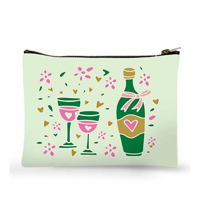 Zippered Bag - Girlfriends Are Therapists You Can Drink With - Mellow Monkey