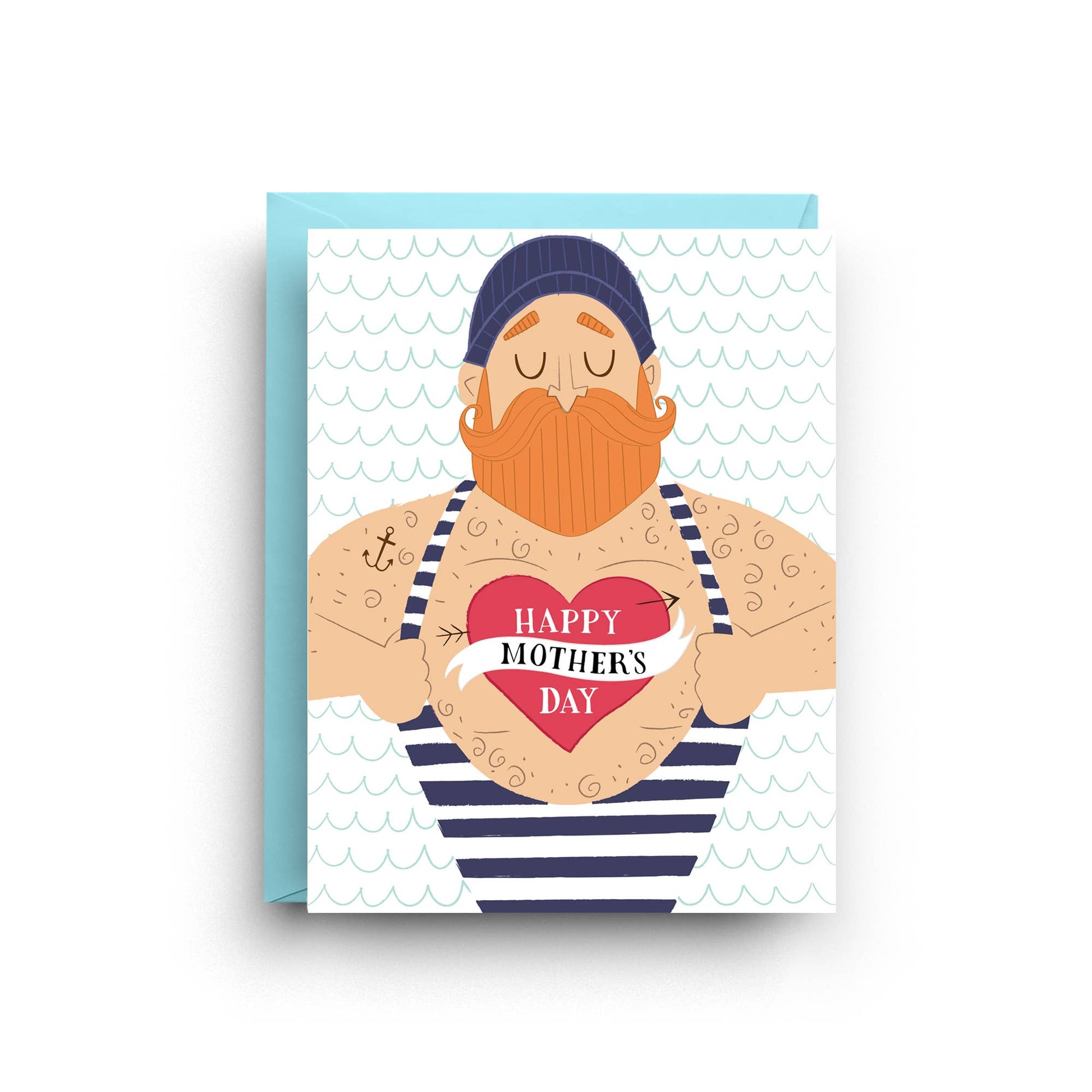 Sailor Mom Tattoo - Mother's Day Greeting Card - Mellow Monkey