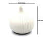 Tiny Congo - Handcrafted Porcelain Bud Vase - White with Gray Dotted Lines - 2.5 x 2.5 x 2.6 in - Mellow Monkey