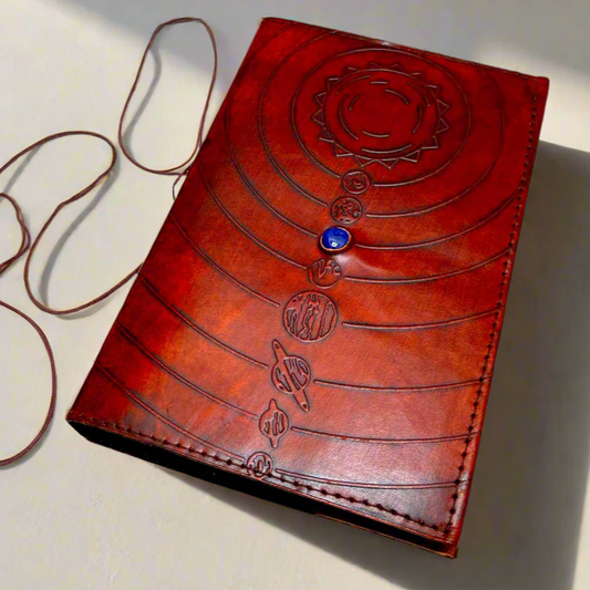 Space Odyssey - Refillable Leather Journal - Mellow Monkey