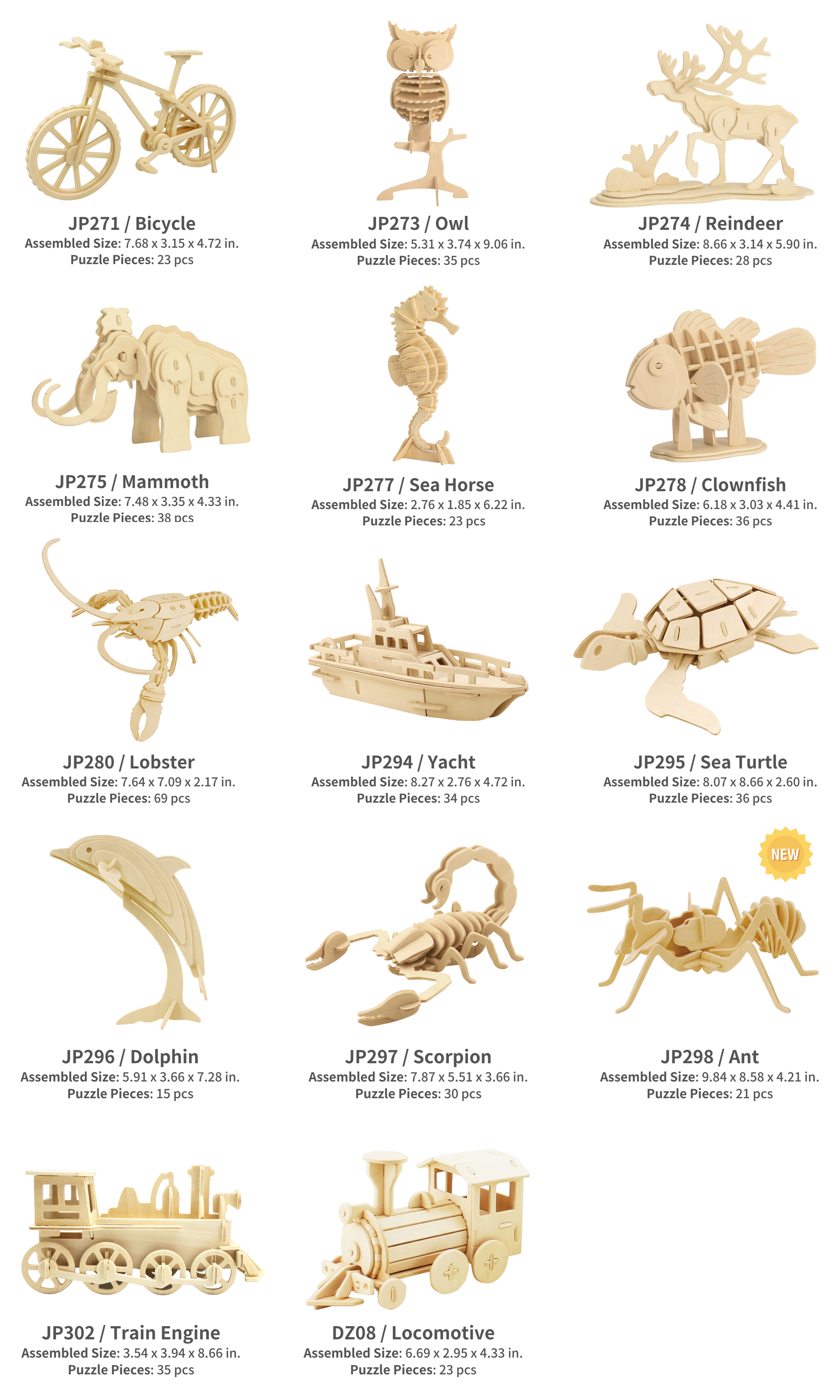 3D Wooden Puzzles: Squirrel - Mellow Monkey