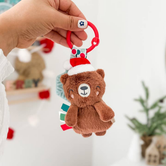 Itzy Lovey™ Holiday Bear Plush + Teether Toy - Mellow Monkey