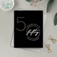 Nifty Fifty  - Happy Birthday Card