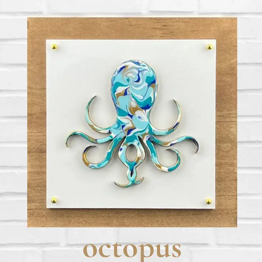 Octopus Resin Art - 5 1/2'' - Mellow Monkey