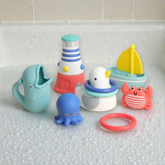 Seaside Splash Gift Set™ Bath + Water Toys - Mellow Monkey