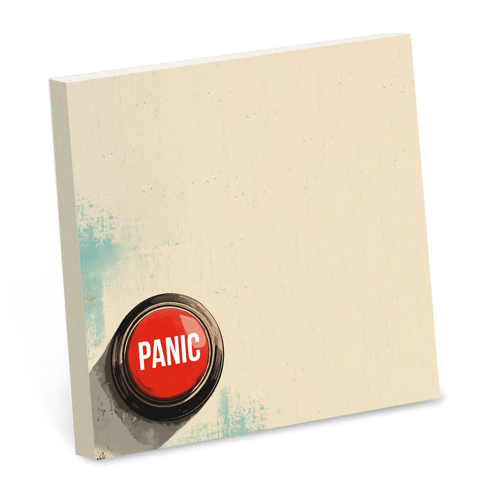 Panic Button - Funny Office Sticky Note Pad - Mellow Monkey