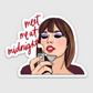 Meet Me at Midnight - Taylor - Vinyl Decal Sticker