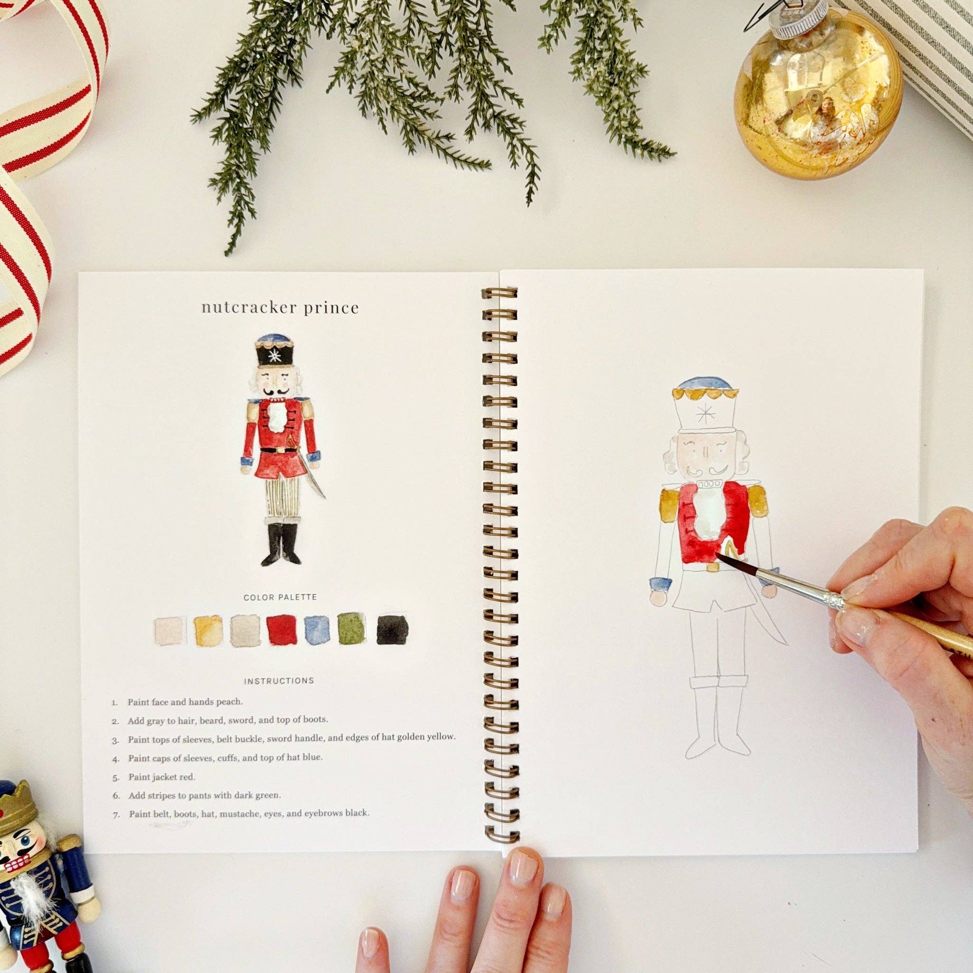 Nutcracker Watercolor Workbook - Mellow Monkey