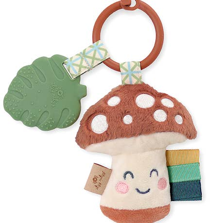 Itzy Pal™ Plush + Teether - Mushroom - Mellow Monkey