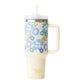 Blue Green Beyond Blooms - Take Me Everywhere 40-oz. Tumbler - Mellow Monkey