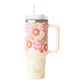 Pink Orange Beyond Blooms - Take Me Everywhere 40-oz. Tumbler - Mellow Monkey