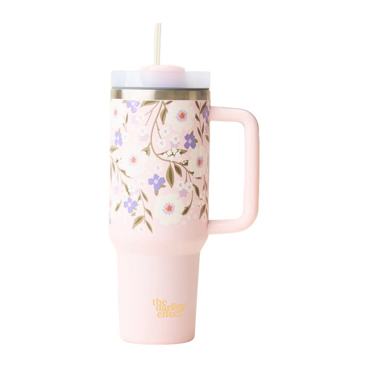 Lilac Floral Haven - Take Me Everywhere 40-oz. Tumbler – Mellow Monkey
