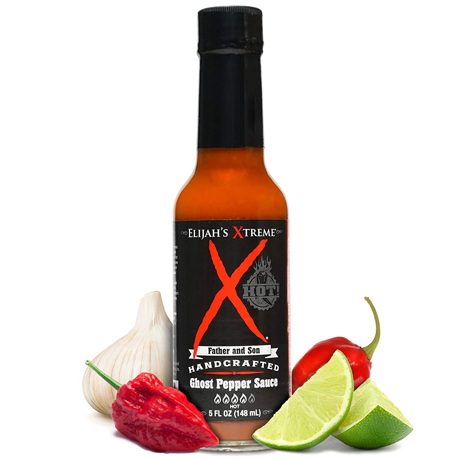 Elijah's XTreme Father and Son Handcrafted Ghost Pepper Sauce - 5-oz - Mellow Monkey