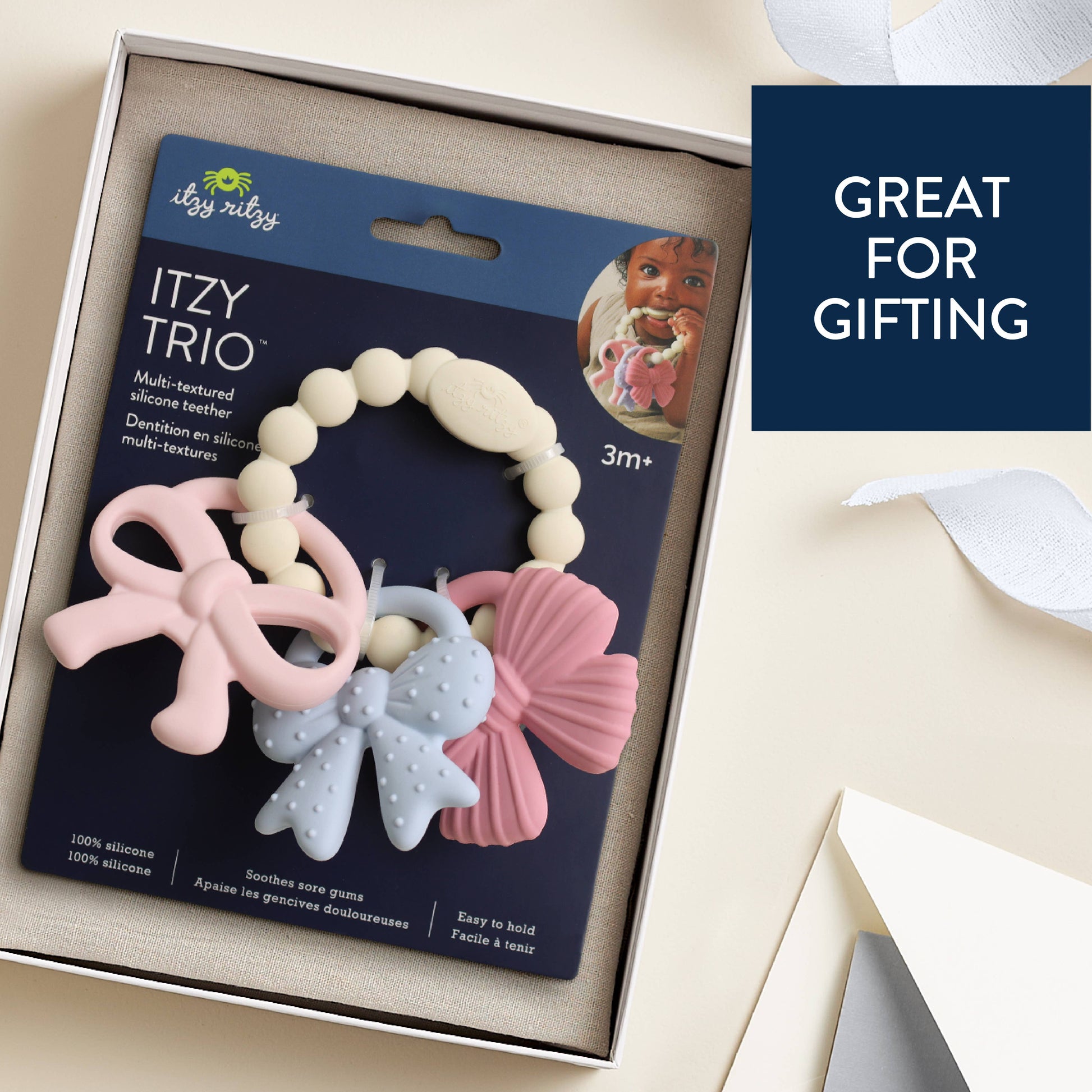 Itzy Trio™ - Teether - Mellow Monkey