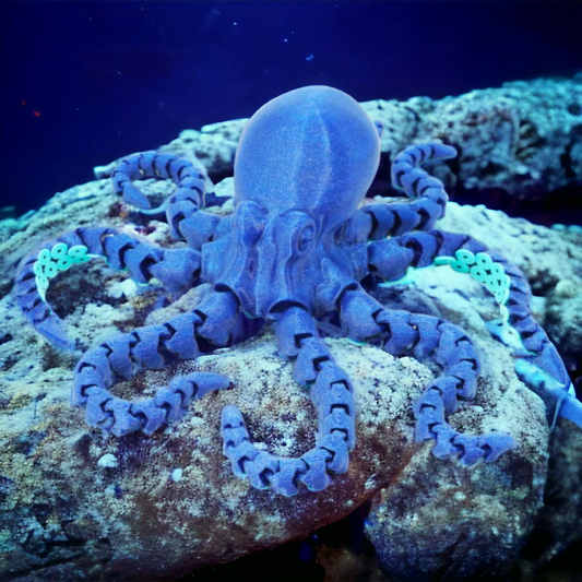 Octopus - 3D Printed Figurine - 4-3/4-in - Mellow Monkey