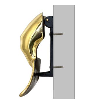 Whale Tail Door Knocker - Brass - Mellow Monkey