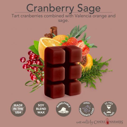 Cranberry Sage Classic Wax Melts - Mellow Monkey