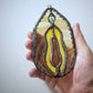 Stained Glass Suncatcher - Vagina - Sticky Honey - Mellow Monkey