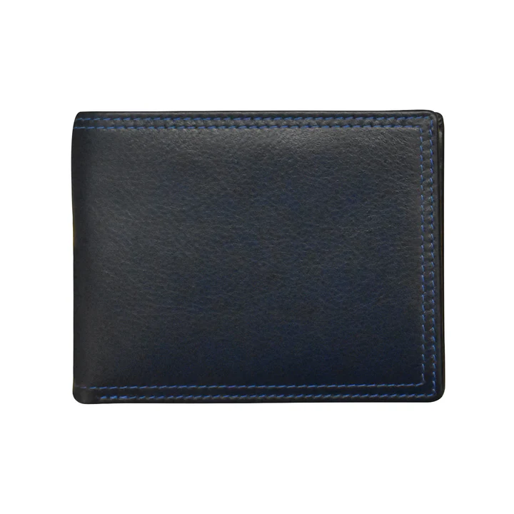 Denim Multi - Men's Multicolor Bifold Wallet - Mellow Monkey