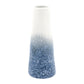 Koza - Handcrafted Porcelain Vase - White and Blue Ombre - 2.5 x 2.5 x 6 in - Mellow Monkey