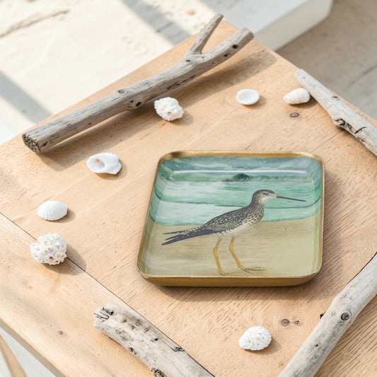 Sea Bird Metal Tidbit Tray - Trinket Tray - Mellow Monkey