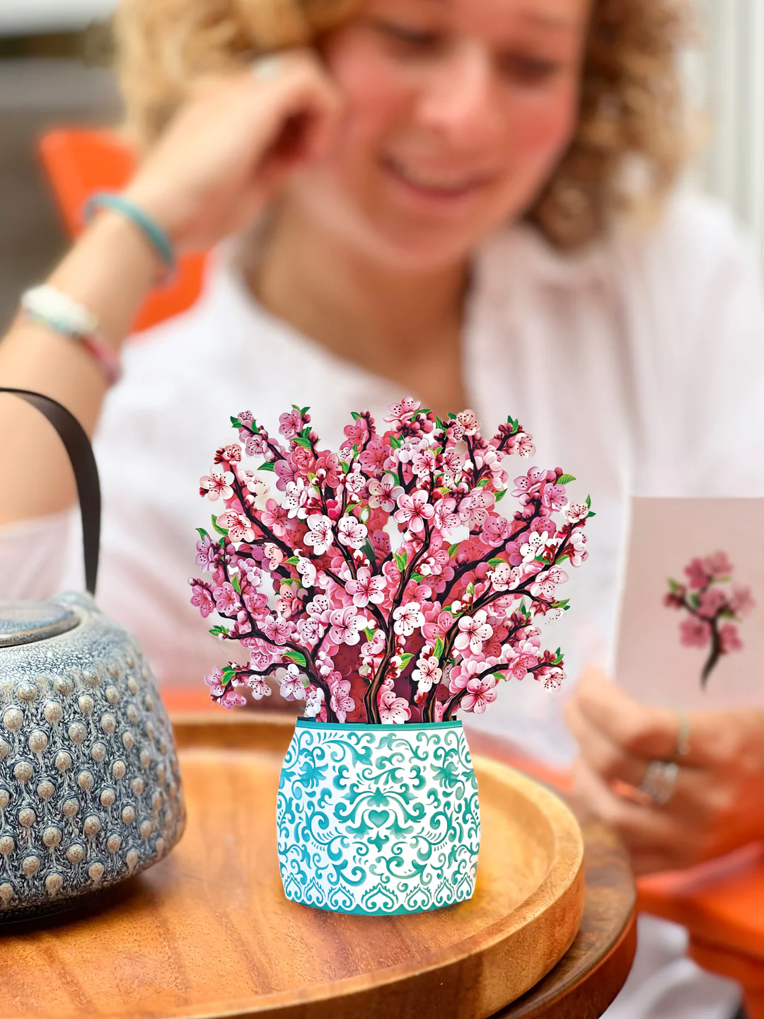 Freshcut Mini Cherry Blossoms Pop-Up Greeting Card - Mellow Monkey