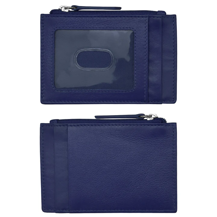 Classic Navy - Zip I.D. Card Case - Mellow Monkey