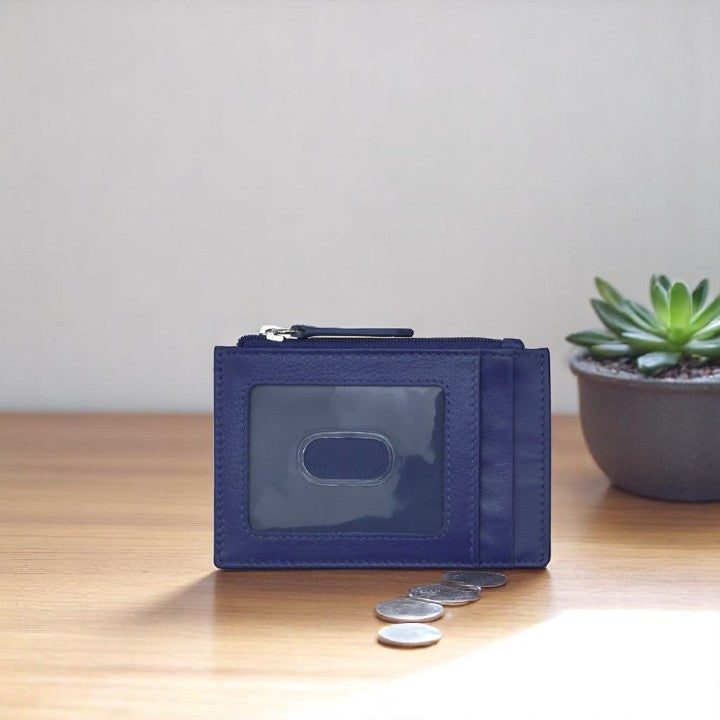 Classic Navy - Zip I.D. Card Case - Mellow Monkey