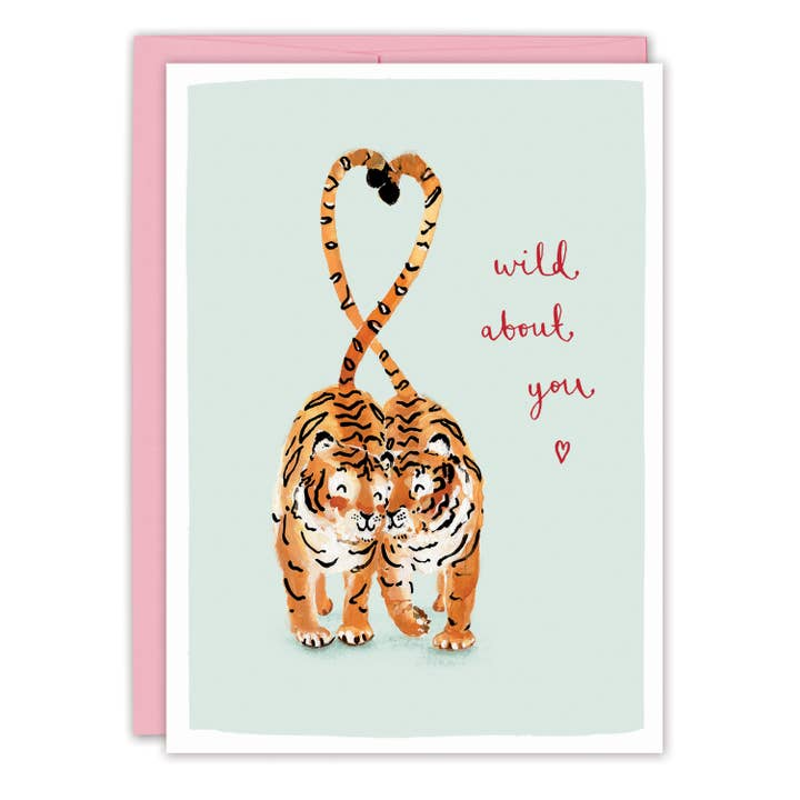 Wild About You - Valentine's Day - Greeting Card - Mellow Monkey