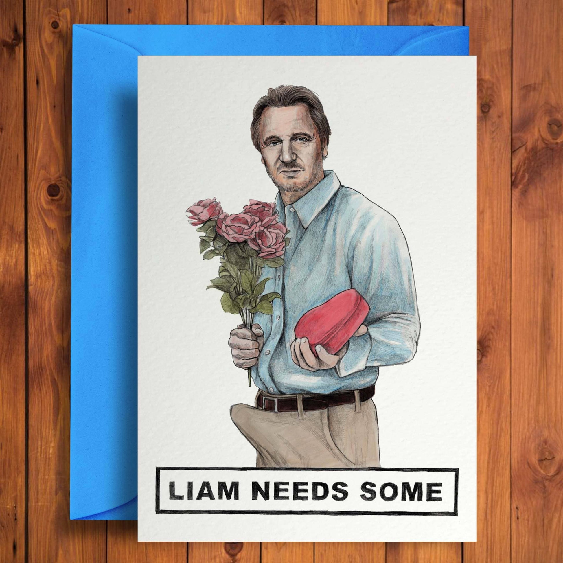 Liam Needs some - Greeting Card - Mellow Monkey