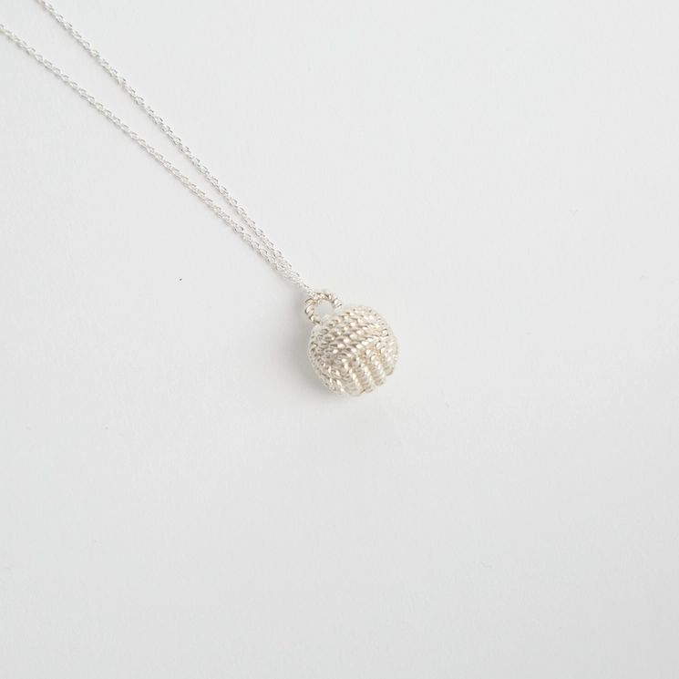 Monkey Fist Necklace  - Sterling Silver - Mellow Monkey