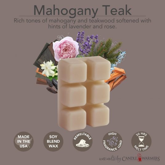 Mahogany Teak Classic Wax Melts - Mellow Monkey