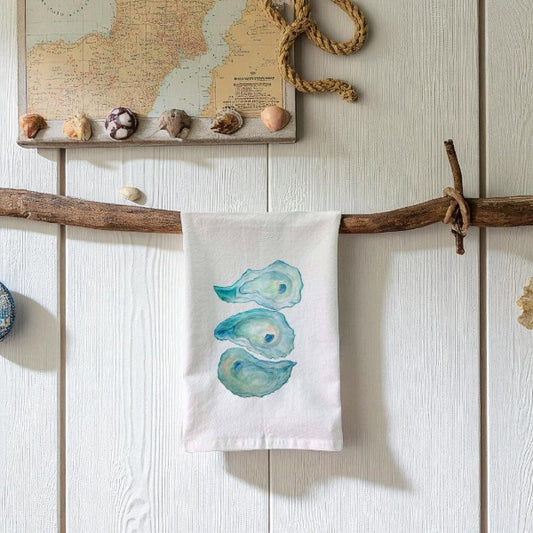 Three Oysters Flour Sack Towel - Mellow Monkey