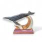 Humpback - Northwoods Wood Inlay Sculpture - 4-1/2-in