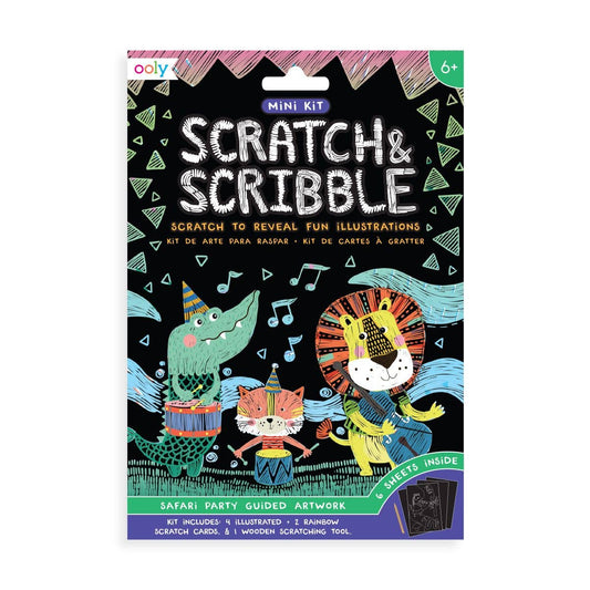 Safari Party - Scratch & Scribble Mini Kit - Mellow Monkey