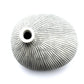 Mini Omo - Handcrafted Porcelain Bud Vase - White with Black Lines - 2.7 x 2 x 2.8 in - Mellow Monkey