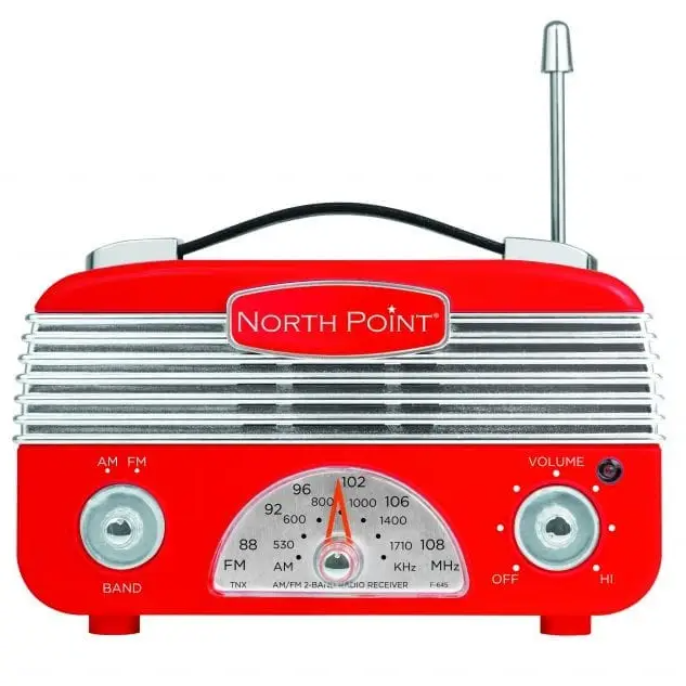 Red AM/FM Portable Vintage Radio - Mellow Monkey