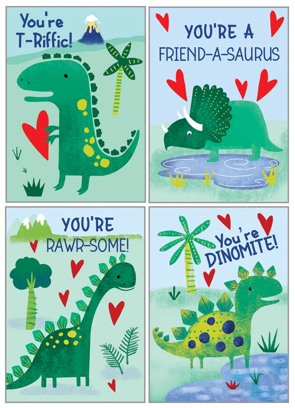 Kids Valentine Pack - Dinos - Mellow Monkey