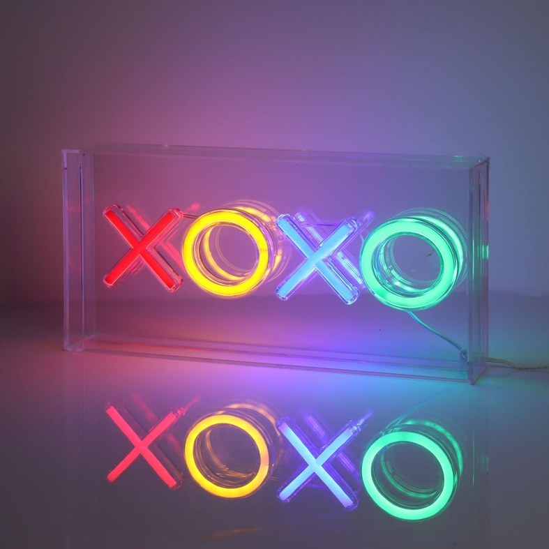 XOXO Neon Art Desktop or Wall Sign - Mellow Monkey