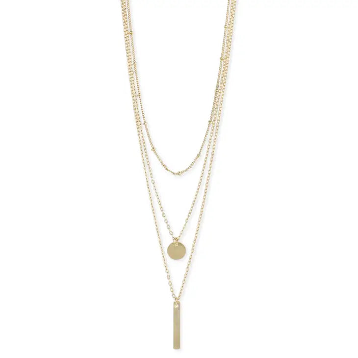 Gold Delicate Multi-Chain Necklace - Mellow Monkey